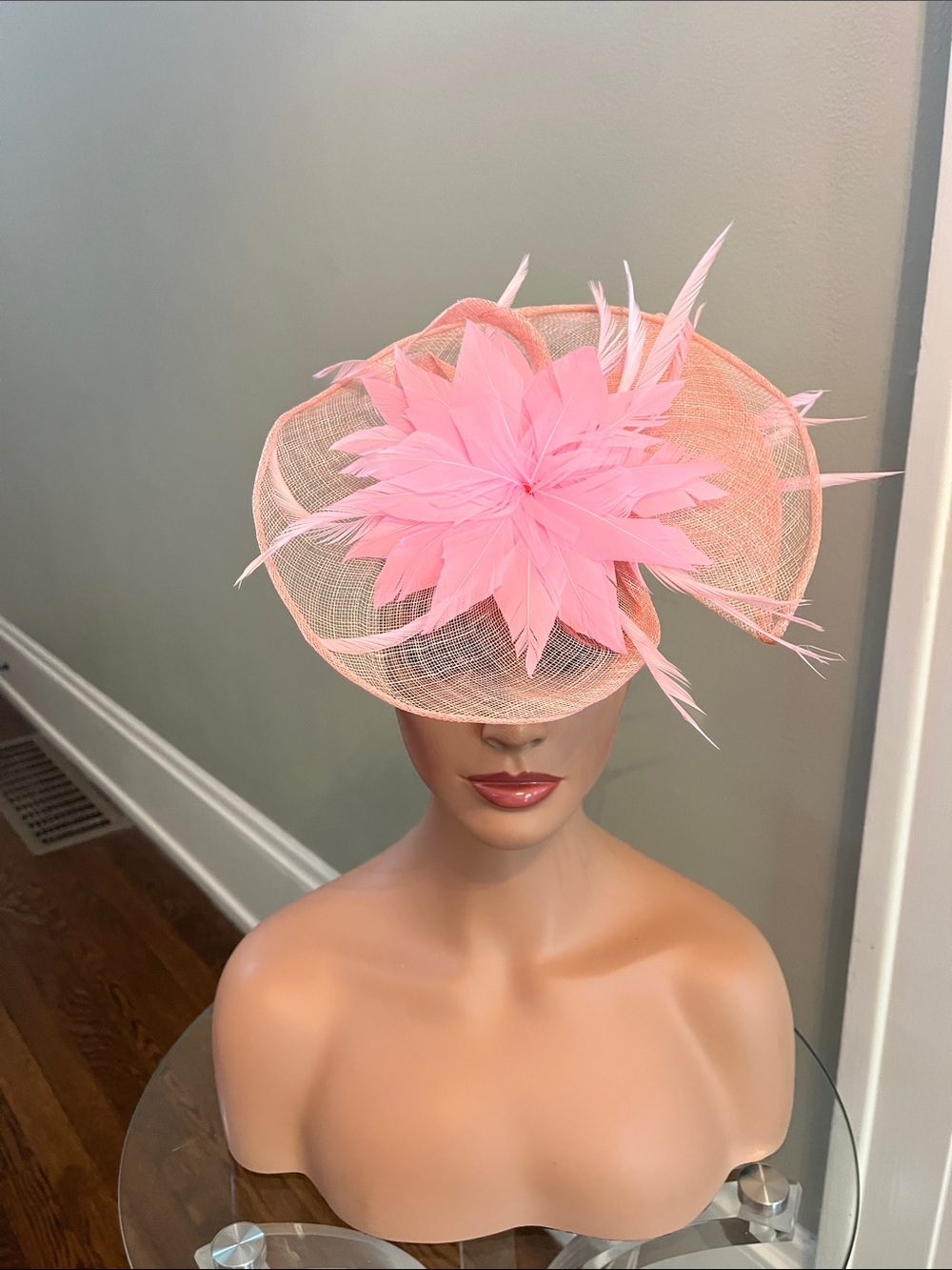 New Pink Flower Feather Kentucky Derby/Tea Party Fascinator